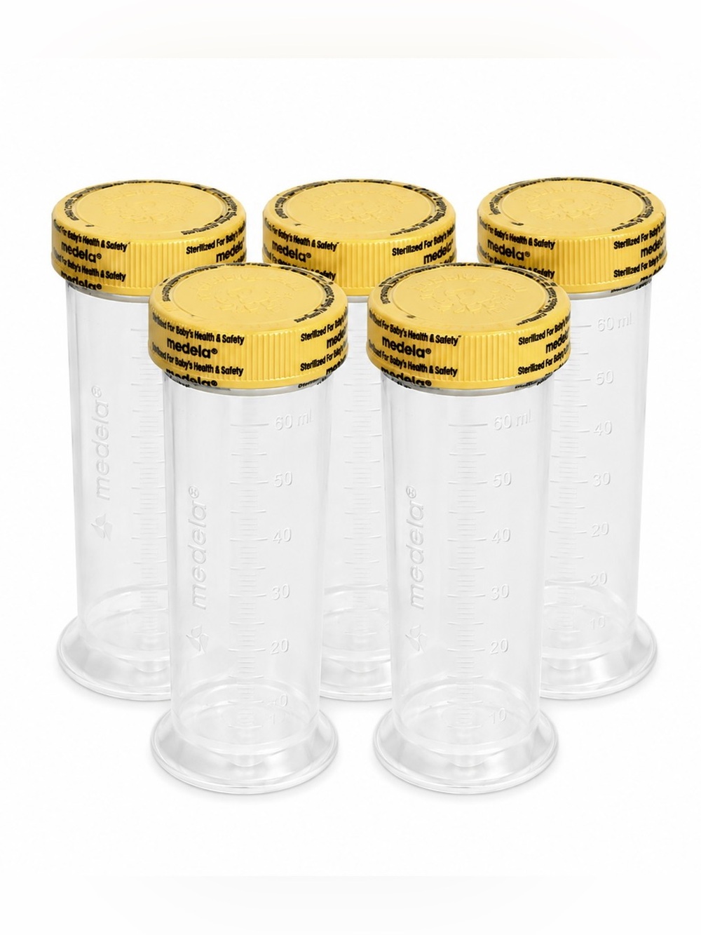 5 Sealed Medela 80ml Breast Milk Storage/Freezer Bottles Sterile BPA Free